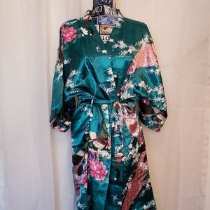Turqoise kimono robe